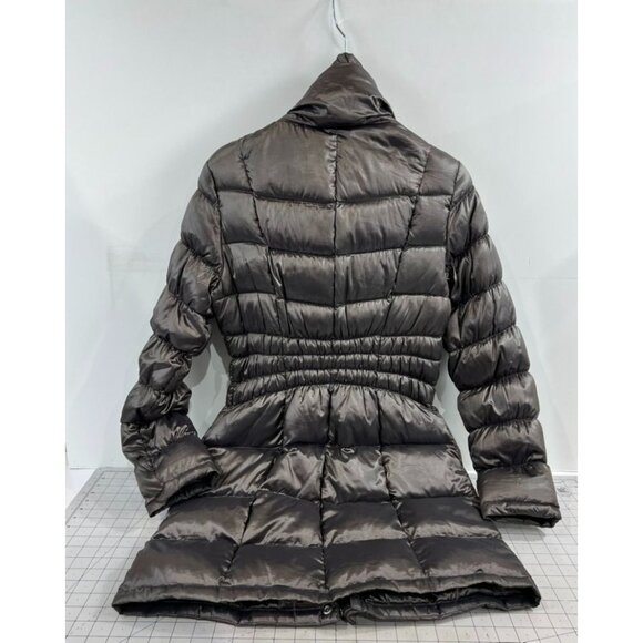 Michael Kors Womens Packable Down Jacket Puffer Style M Metallic Gray - Picture 5 of 11